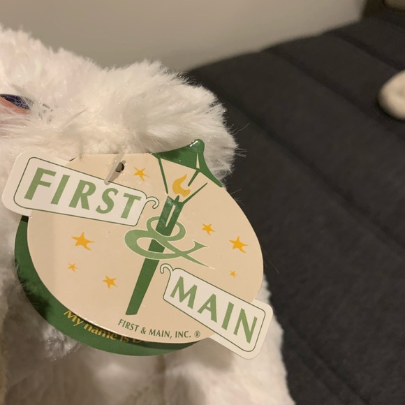 FIRST AND MAIN DENA SOFT HUGGABLE WHITE BEAR PLUSH - Picture 3 of 5